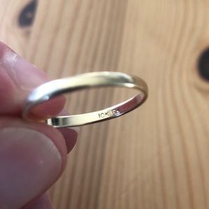 Mens Size 8 10k Yellow Gold Wedding Band/Ring